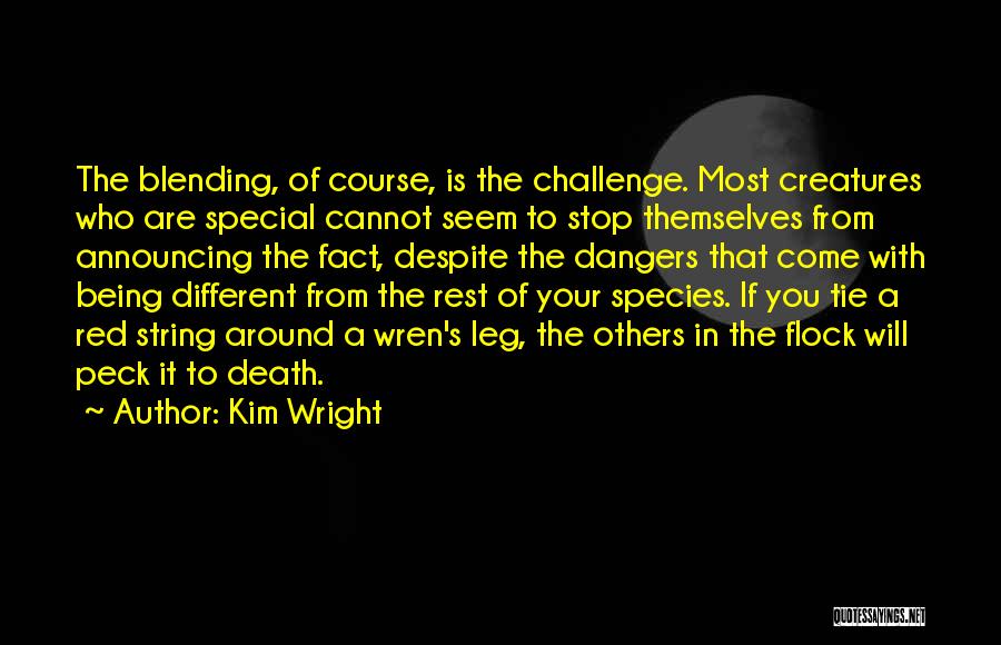 Being Different From The Rest Quotes By Kim Wright