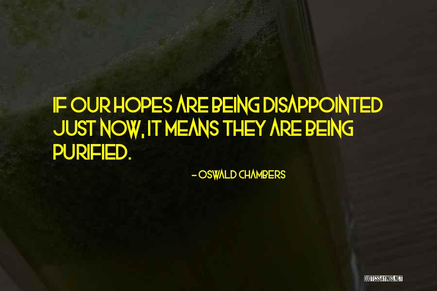 Being Disappointed In Others Quotes By Oswald Chambers Being Disappointed In Others Quotes By Oswald Chambers