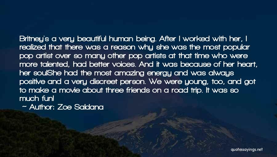 Being Discreet Quotes By Zoe Saldana