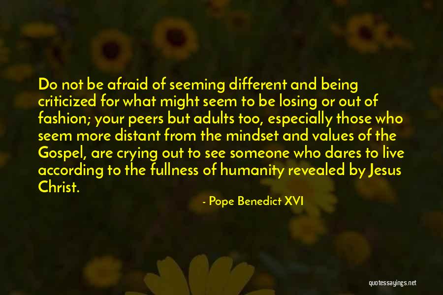 Being Distant From Someone Quotes By Pope Benedict XVI Being Distant From Someone Quotes By Pope Benedict XVI