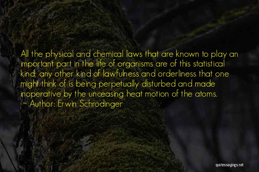 Being Disturbed Quotes By Erwin Schrodinger