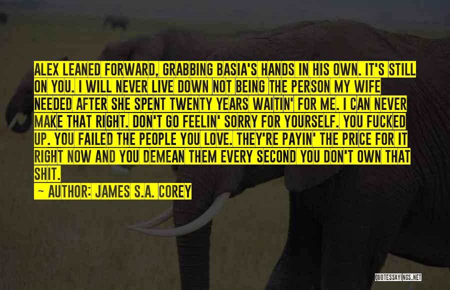 Being Down On Yourself Quotes By James S.A. Corey