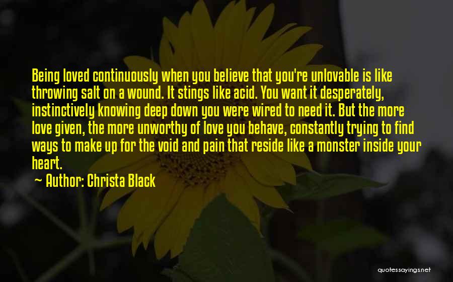 Being Down Quotes By Christa Black