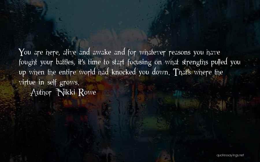 Being Down Quotes By Nikki Rowe