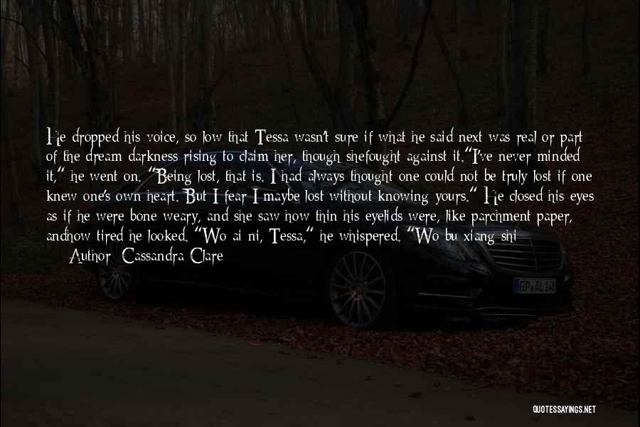 Being Dropped Quotes By Cassandra Clare