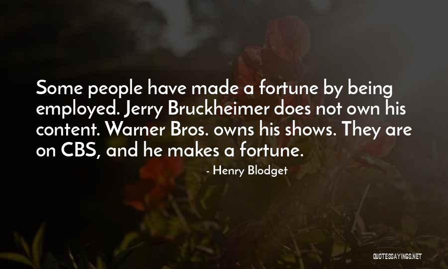 Being Employed Quotes By Henry Blodget Being Employed Quotes By Henry Blodget