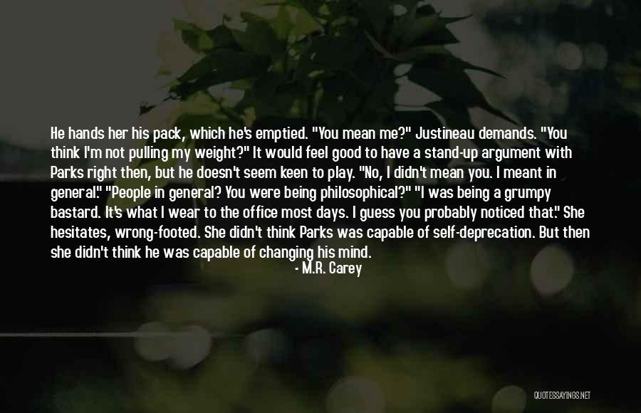 Being Emptied Quotes By M.R. Carey Being Emptied Quotes By M.R. Carey