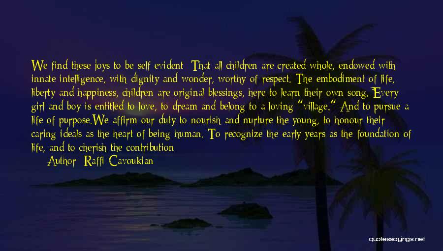 Being Entitled Quotes By Raffi Cavoukian