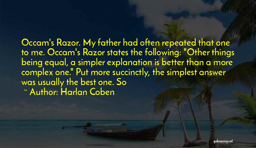Being Equal Quotes By Harlan Coben