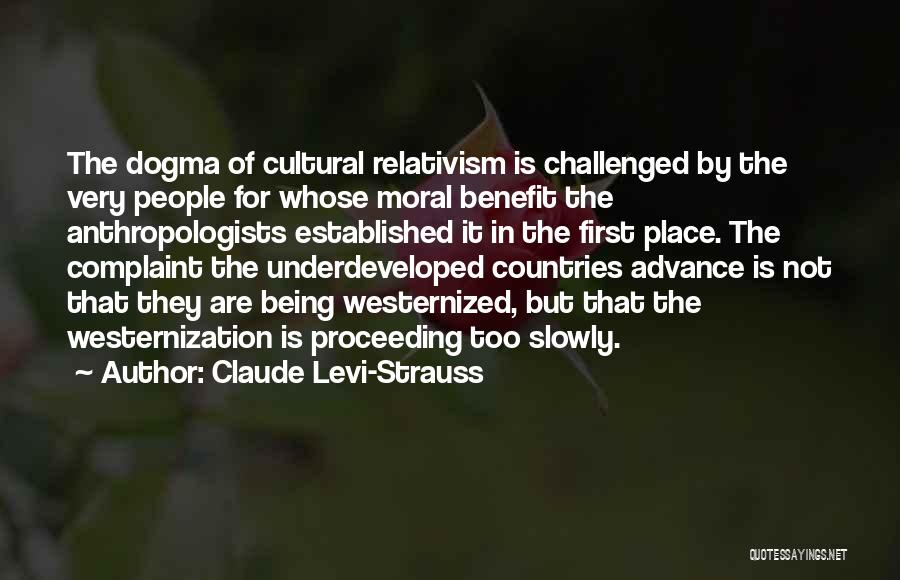 Being Established Quotes By Claude Levi-Strauss