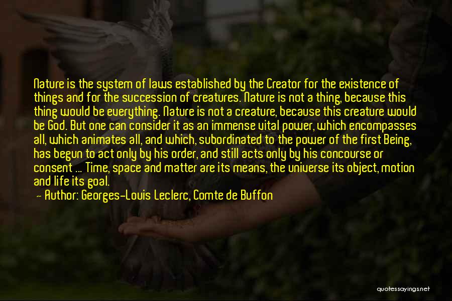 Being Established Quotes By Georges-Louis Leclerc, Comte De Buffon