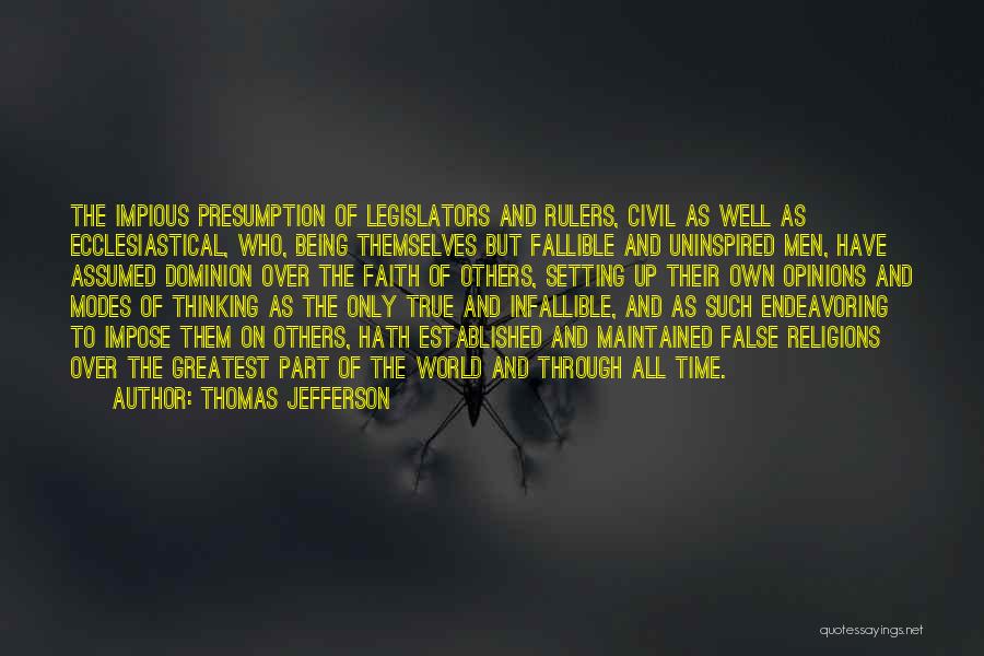 Being Established Quotes By Thomas Jefferson