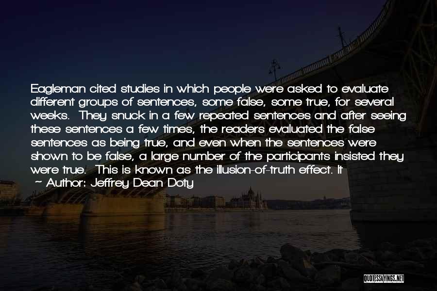 Being Evaluated Quotes By Jeffrey Dean Doty