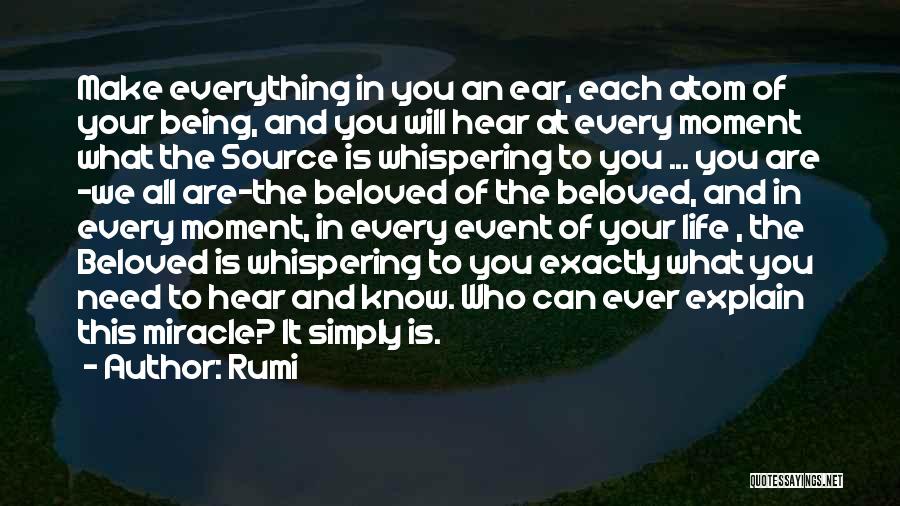 Being Exactly Who You Are Quotes By Rumi