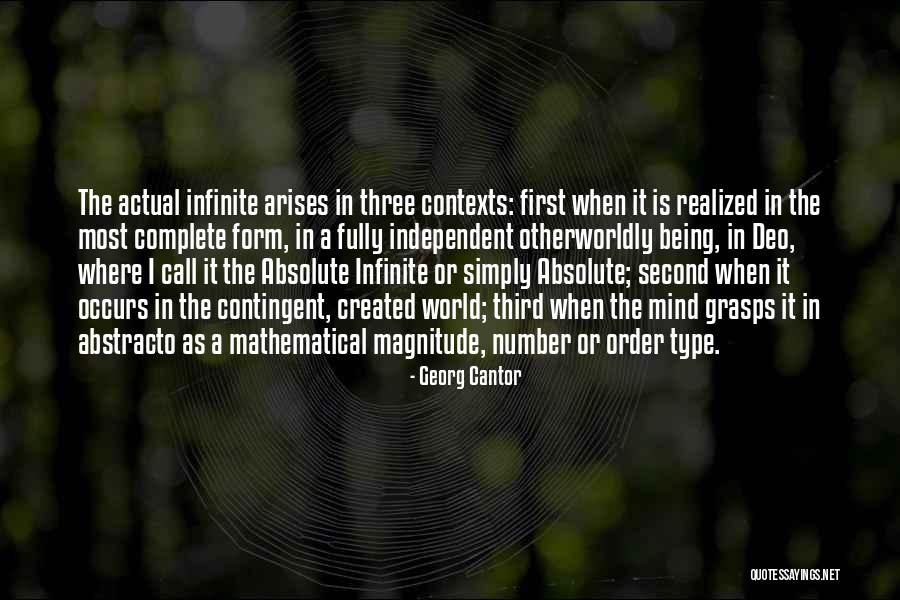 Being Finite Quotes By Georg Cantor Being Finite Quotes By Georg Cantor