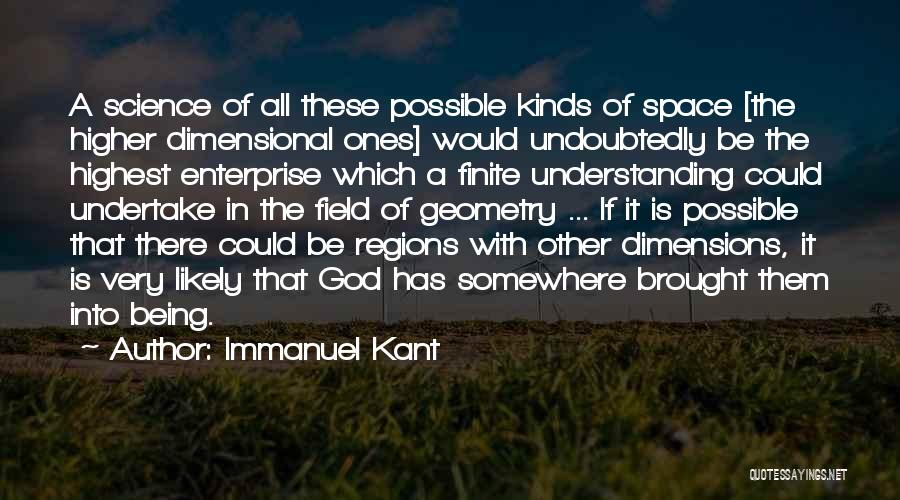 Being Finite Quotes By Immanuel Kant