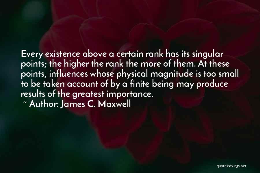 Being Finite Quotes By James C. Maxwell
