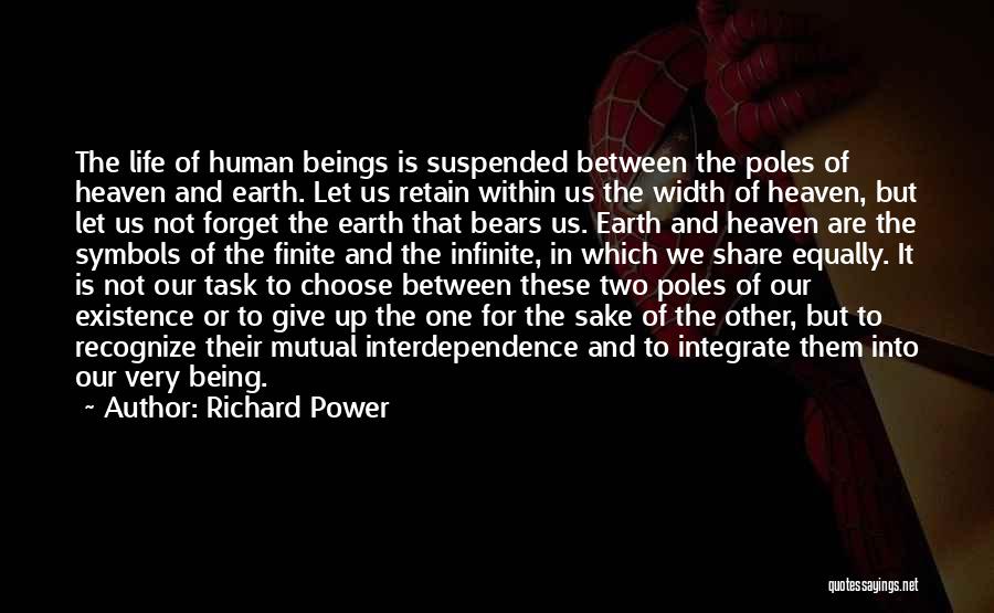 Being Finite Quotes By Richard Power