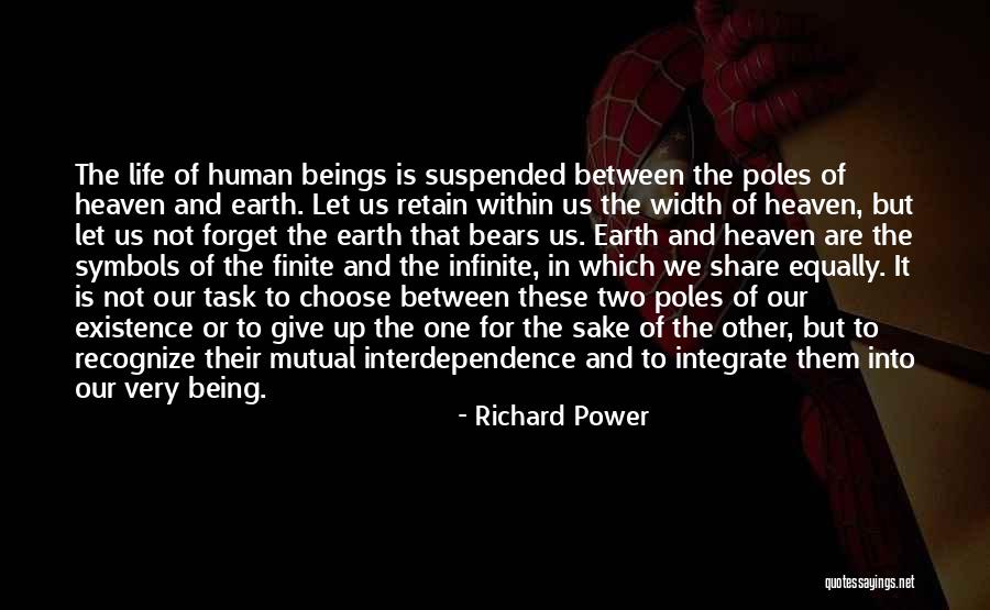 Being Finite Quotes By Richard Power