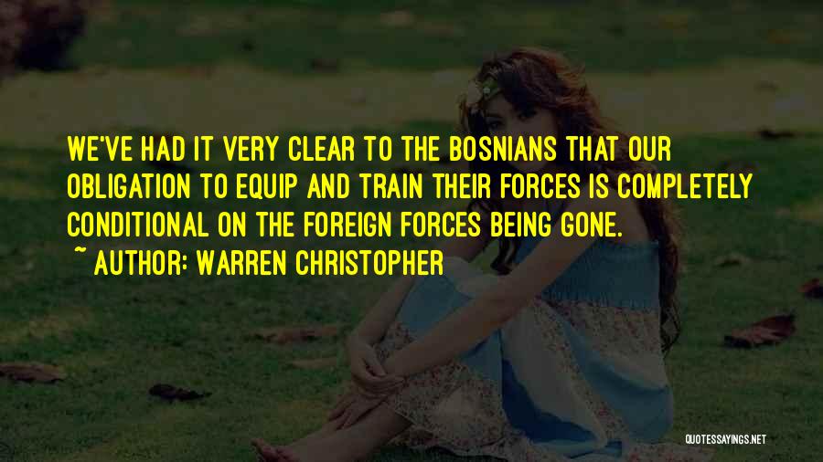 Being Foreign Quotes By Warren Christopher