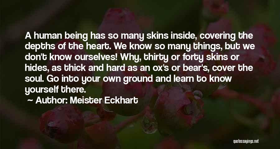 Being Forty Quotes By Meister Eckhart