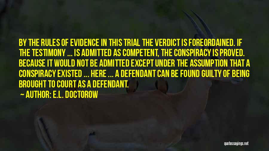 Being Found Not Guilty Quotes By E.L. Doctorow