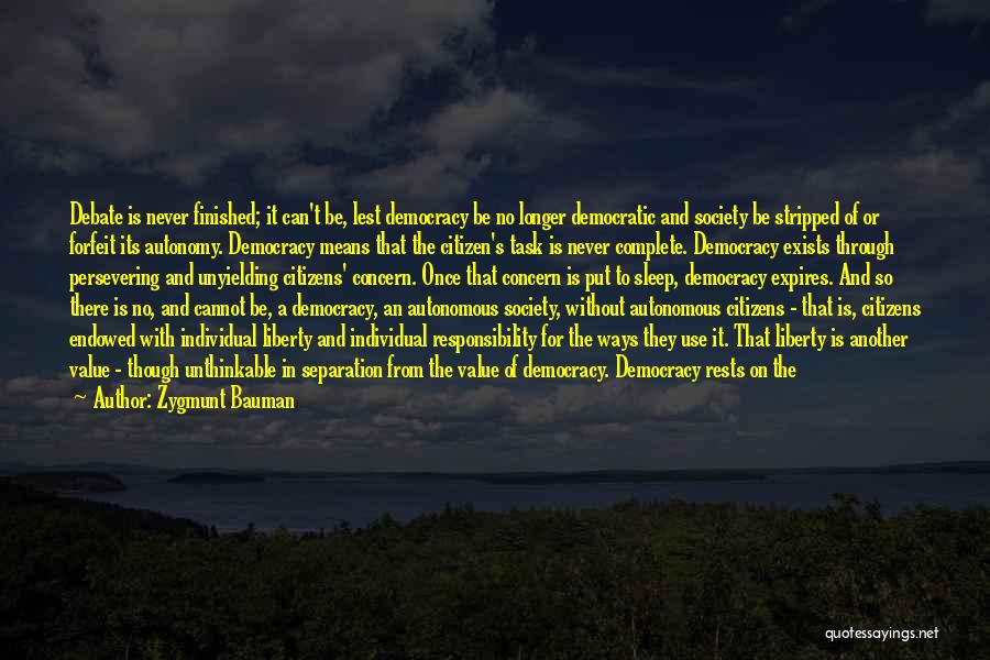Being Free From Society Quotes By Zygmunt Bauman