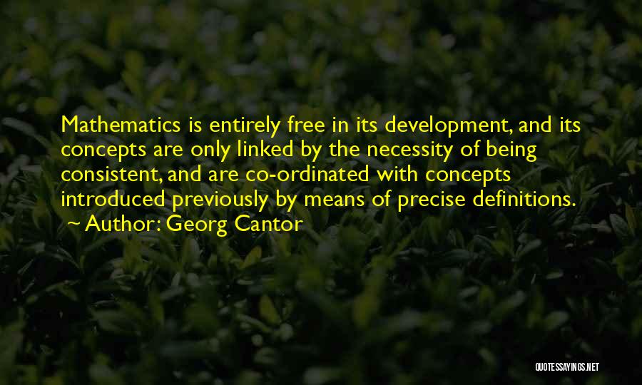 Being Free From Someone Quotes By Georg Cantor