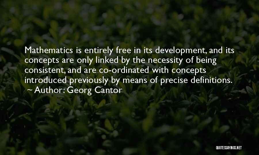 Being Free From The Past Quotes By Georg Cantor