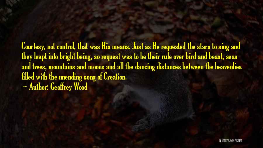 Being God's Creation Quotes By Geoffrey Wood