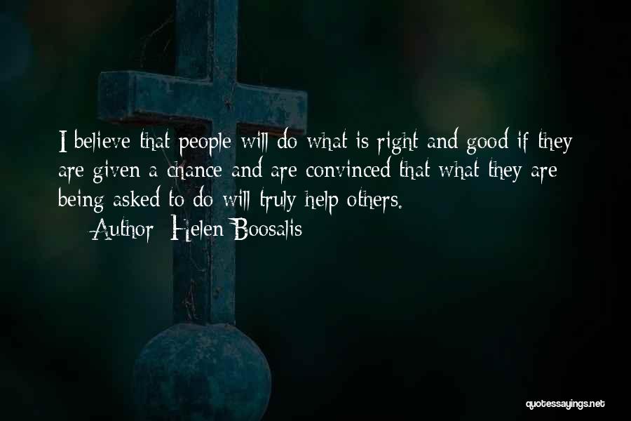 Being Good To Others Quotes By Helen Boosalis