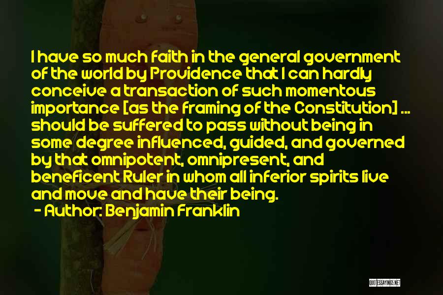 Being Governed Quotes By Benjamin Franklin