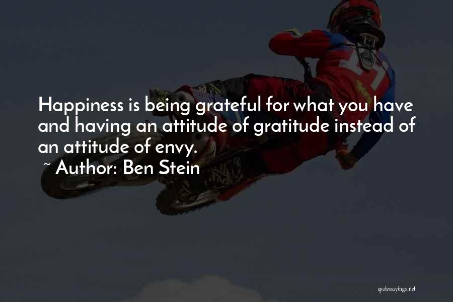 Being Grateful Quotes By Ben Stein