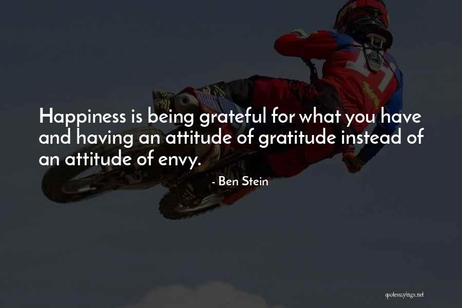 Being Grateful Quotes By Ben Stein