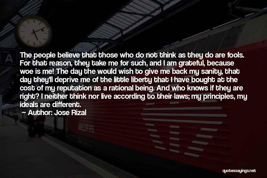 Being Grateful Quotes By Jose Rizal