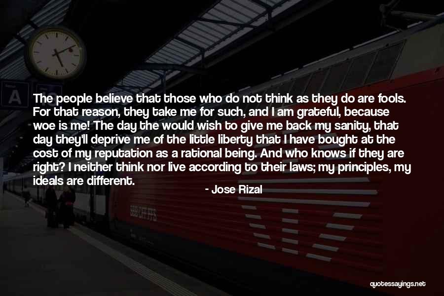 Being Grateful Quotes By Jose Rizal