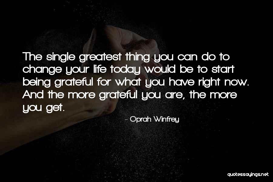 Being Grateful Quotes By Oprah Winfrey