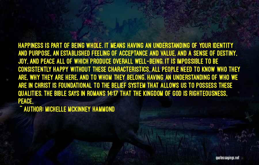 Being Happy Right Now Quotes By Michelle McKinney Hammond