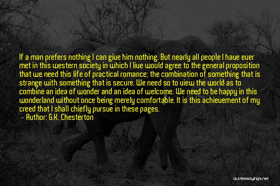 Being Happy With Him Quotes By G.K. Chesterton