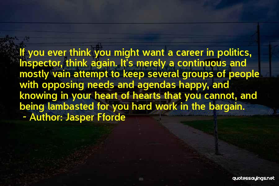 Being Happy With Someone Again Quotes By Jasper Fforde
