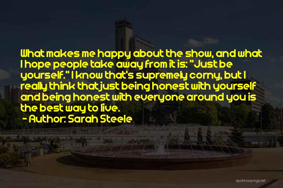 Being Happy With Yourself Quotes By Sarah Steele
