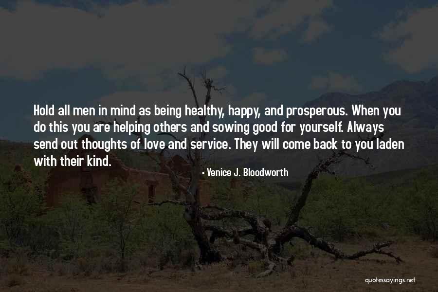 Being Happy With Yourself Quotes By Venice J. Bloodworth