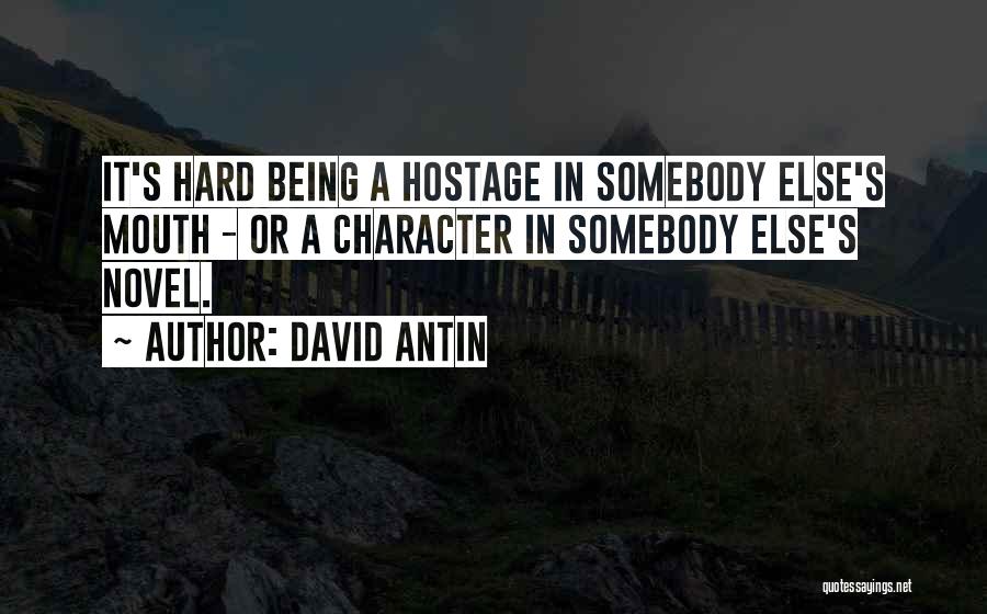 Being Hard On The Outside Quotes By David Antin