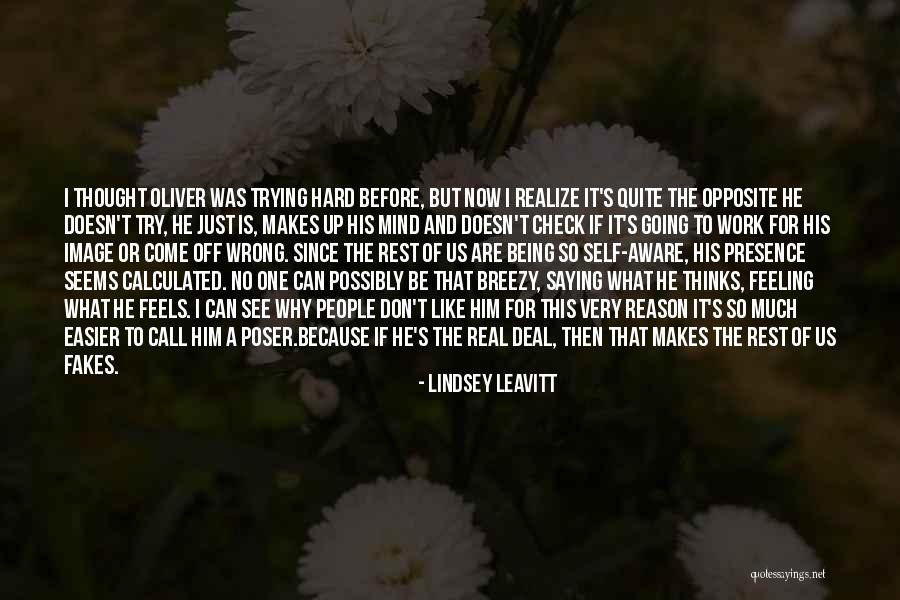 Being Hard To Deal With Quotes By Lindsey Leavitt