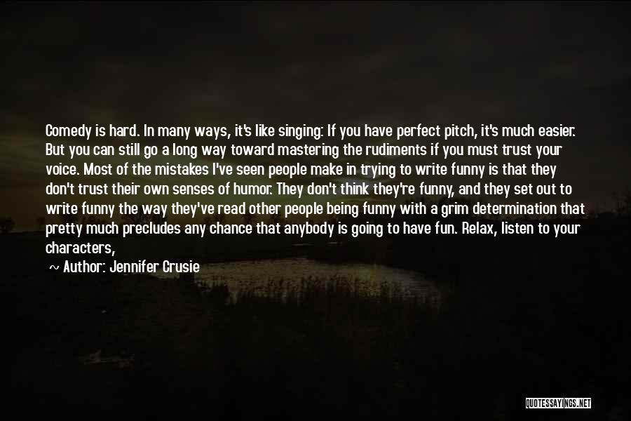 Being Hard To Read Quotes By Jennifer Crusie