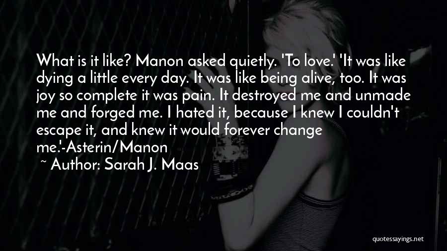 Being Hated By Someone You Love Quotes By Sarah J. Maas