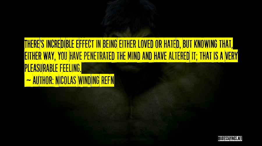 Being Hated Quotes By Nicolas Winding Refn Being Hated Quotes By Nicolas Winding Refn