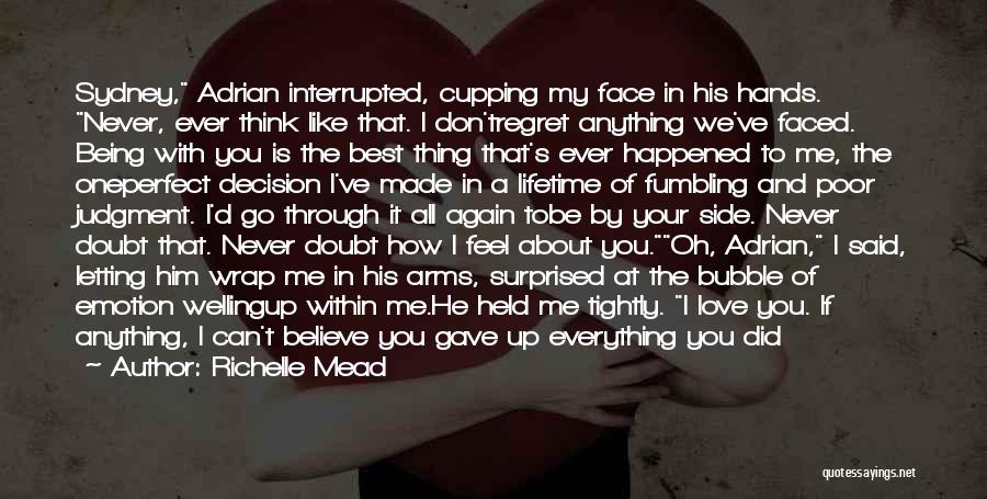 Being Held In His Arms Quotes By Richelle Mead