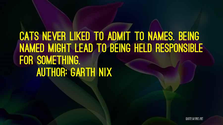 Being Held Responsible Quotes By Garth Nix
