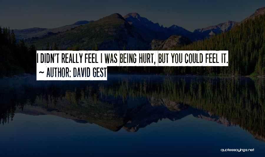 Being Hurt By Him Quotes By David Gest